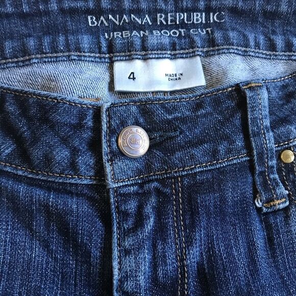 Banana Republic Urban Bootcut Jeans Blue Women's Sz 4 - Picture 3 of 10